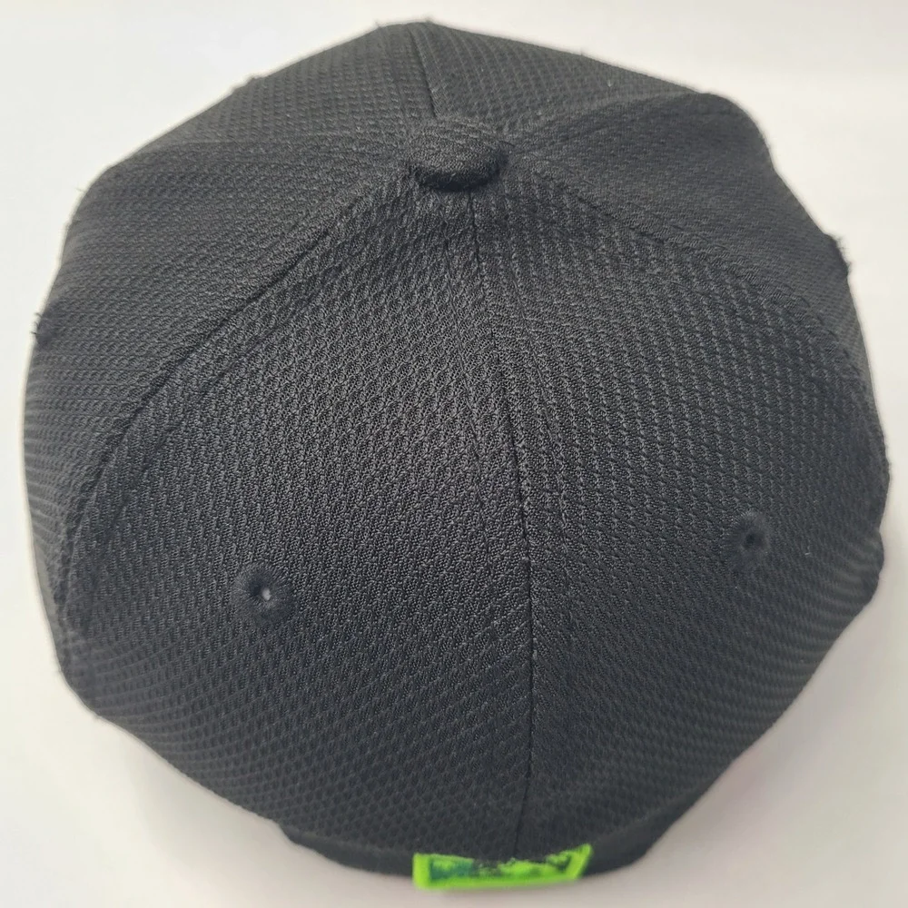 Eugene Emeralds Hat Fitted 6 3/4 New Era 59Fifty‎ Black Green MiLB Baseball Logo